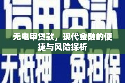 德清无电审贷款，现代金融的便捷与风险探析