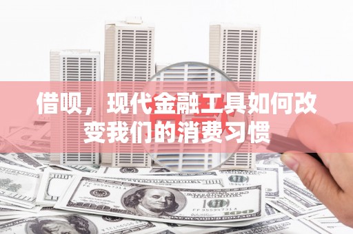 剑川借呗，现代金融工具如何改变我们的消费习惯