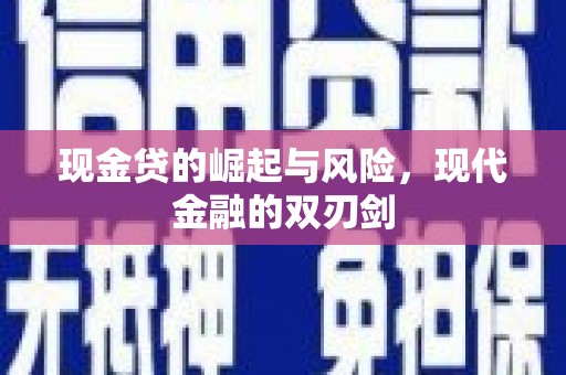 田尾现金贷的崛起与风险，现代金融的双刃剑