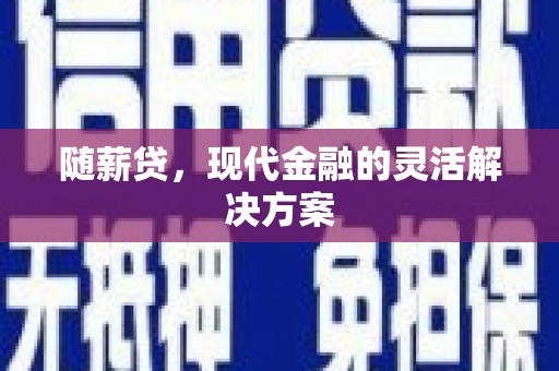 银川随薪贷，现代金融的灵活解决方案