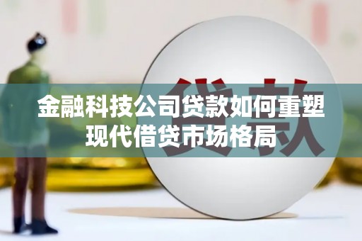 美兰金融科技公司贷款如何重塑现代借贷市场格局