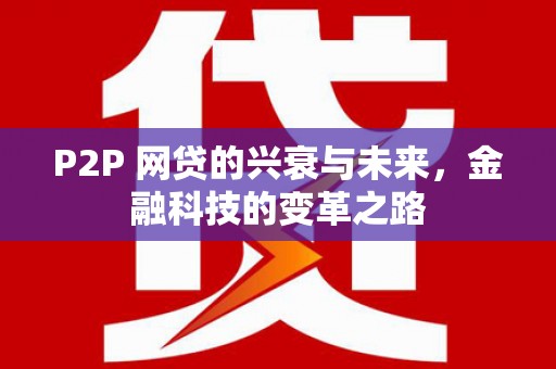 芦洲P2P 网贷的兴衰与未来，金融科技的变革之路