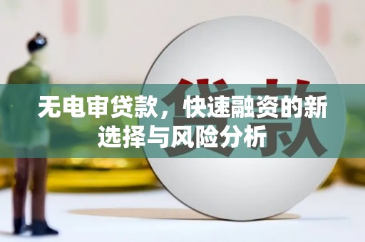 张家港无电审贷款，快速融资的新选择与风险分析