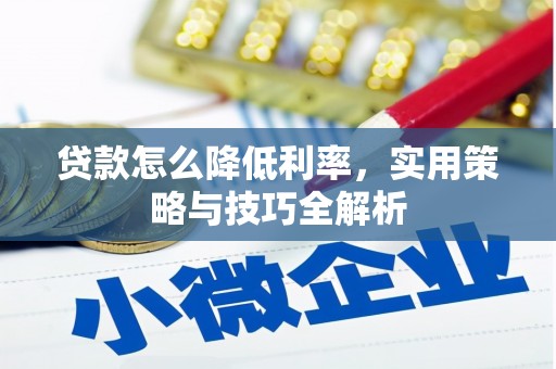 博乐贷款怎么降低利率，实用策略与技巧全解析